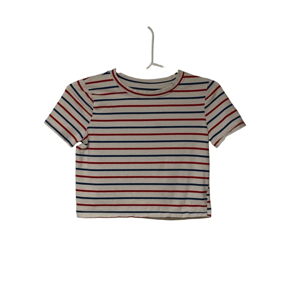 Striped Girl’s Cropped T-Shirt